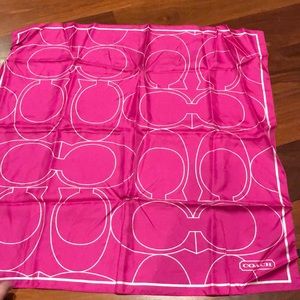 100% Silk Authentic COACH SCARF.